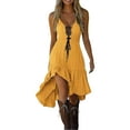 thumbnail image 1 of LEKODE Western Cowgirl Dress for Women Vestidos Vaqueros De Mujer Para Botas Boho Dress for Women Floral Dress for Women Formal Dress Long Dresses for Women Cocktail Dresses for Women Yellow M, 1 of 8