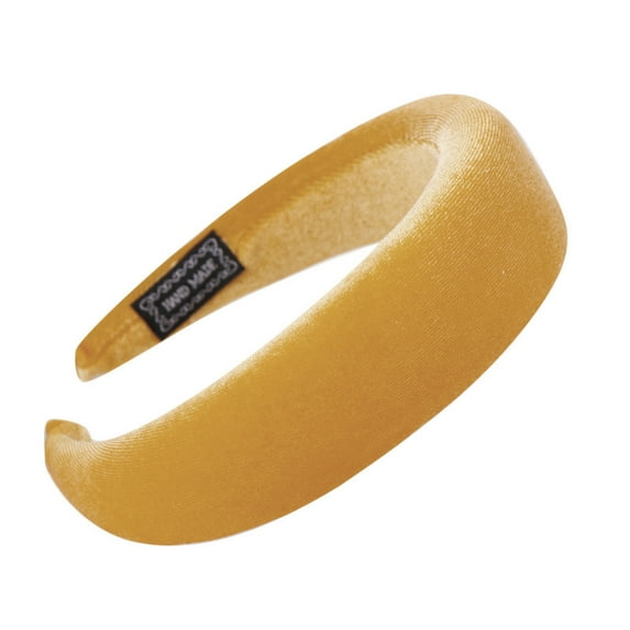 LEKODE Wide Headbands for Women Velvet Headband Headbands for Women Head Bands for Women's Hair Womens Headbands Hair Clips Yellow One Size