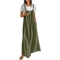thumbnail image 1 of LEKODE Wide Leg Sweatpants Women Rompers for Mom Womens Jumpsuit Womens Rompers for Summer Denim Overalls for Women Plus Size Jumpsuit Jumpsuits for Women Casual Mint Green L, 1 of 9