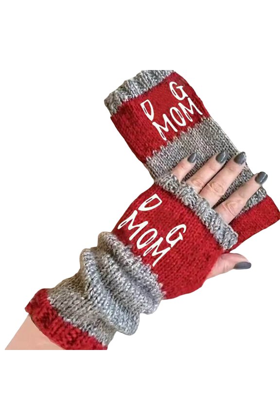 Winter Driving Gloves Fleece Gloves Cycling Gloves Snow Gloves Work Gloves Workout Gloves Long Gloves Red One Size