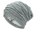 thumbnail image 1 of LEKODE Winter Hats for Women Knitted Cap Crochet Hats for Women Crochet Hats Mens Beanie Winter Beanies Beanies Hats Men Gray One Size, 1 of 5