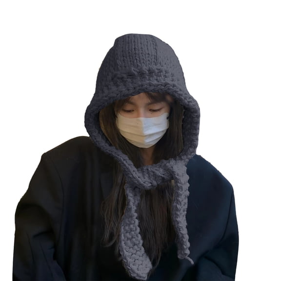 LEKODE Women Gift Outdoor Cycling Cold-proof Ear Warm Cap Fishing Hat Aviator Hat Womens Winter Hat Warm Ear Protection Knitted Hat Hiking Hat Z Gray One Size