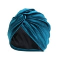 thumbnail image 1 of LEKODE Women Turban Scarf Head Scarf for Hair Women Head Turbans for Women Silk Hat Hair Turbans for Women Halo Turban for Men Blue One Size, 1 of 1