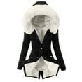 thumbnail image 1 of LEKODE Women's Mid-Length Parka Winter Outerwear Jacket Soft Fleece Warm Snow Coat White M, 1 of 3