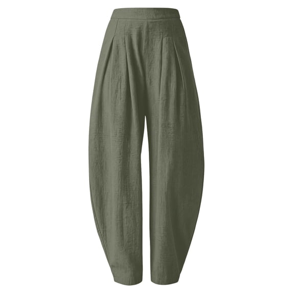 LEKODE Women's Pants Plus Size Pants Comfy Pants Women Gym Clothes for Woman Beach Pants for Women Golf Pants High Waisted Pants for Women Yoga Pants Women Green 2XL