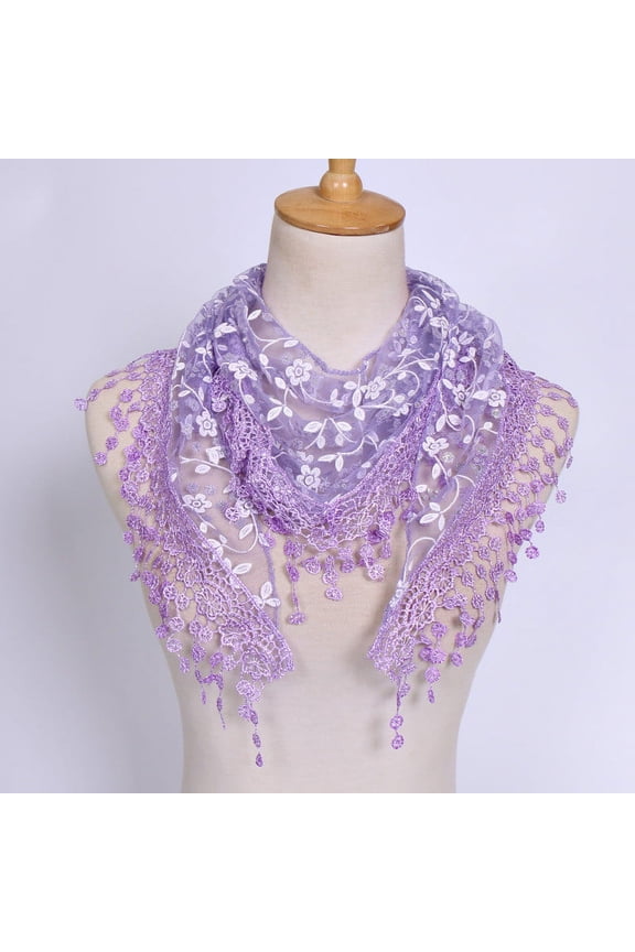 Women's Printed Scarf head scarf Beach Wrap multi-color plain scarf printed silk feeling scarf all season scarf gift for women floral scarf for women shawl wrap for dress Purple One Size