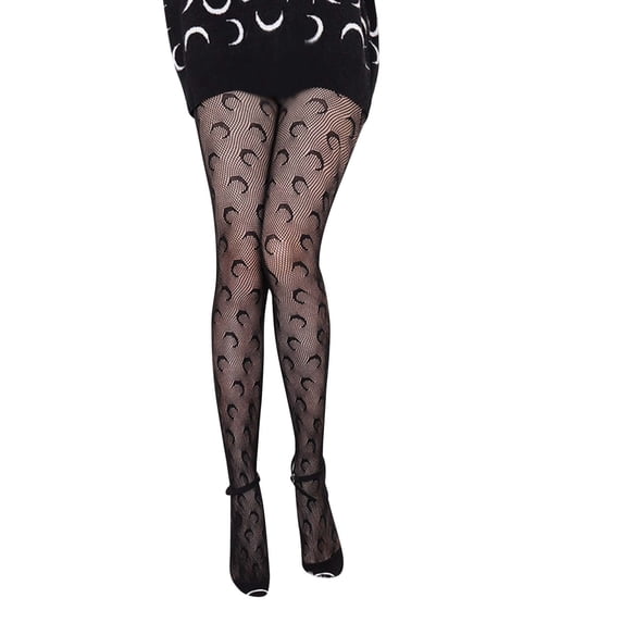 LEKODE Women's Sheer Tights High Waist Footed Stockings Star Tights Lace Tights Lace Pantyhose Women's Studio Basics Tight Polka Dot Tights Lightweight Nylons for Women Black One Size