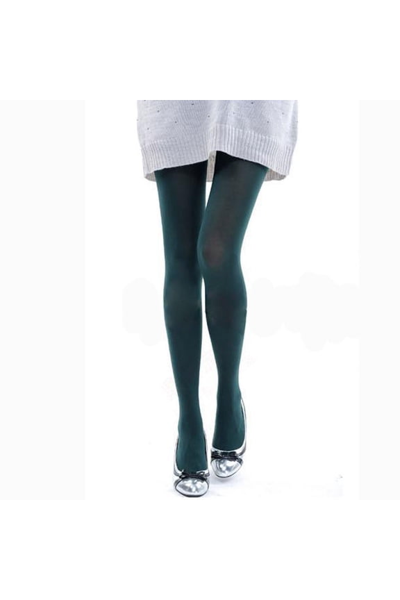 Women's Tights Opaque Footed Tights Thigh Stockings Semi-Opaque Tights High elasticity Sheer Socks stockings for women tights women Pantyhose tights Semi Opaque garder belt Green One Size