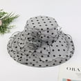 thumbnail image 1 of LEKODE Women's organza hat elegant hats for women Bowler Hat Tea Party Wedding Hat spring hats for women kentucky derby hats for women Sun Hats fascinators hats Hat for Women vintage hats Gray M, 1 of 4