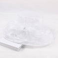 thumbnail image 1 of LEKODE Women's organza hat womens dress hats Outdoor Hat fancy hats elegant hats for women Wide Brim Sun Hat Tea Party Wedding Hat church hats spring hats for women Bowler Hat Dressy Hats White A, 1 of 4