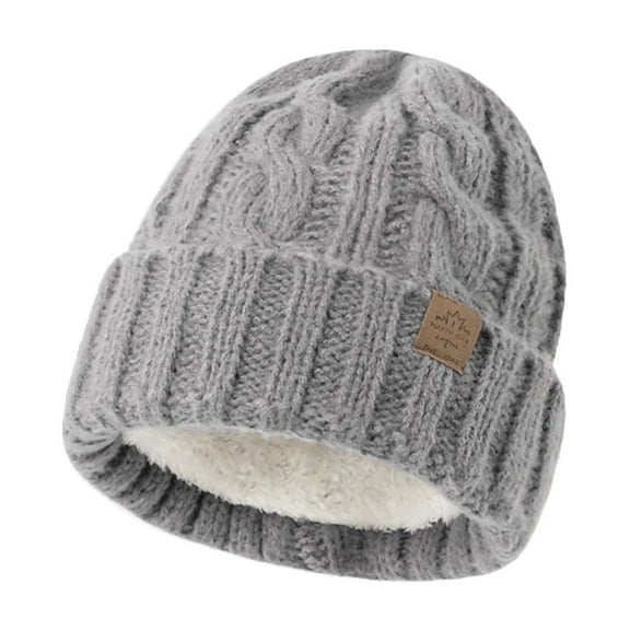 LEKODE Womens Beanies for Winter Hats for Women Brimless Hat Women Winter Hat Womens Winter Hat Brimless Hats Warm Hats for Women Gray One Size