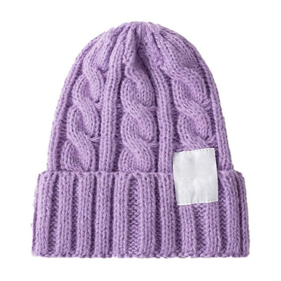 LEKODE Womens Beanies for Winter Hats for Women Brimless Hat Women's Winter Hats Cap for Women Mens Beanie Lightweight Beanie for Men Purple One Size