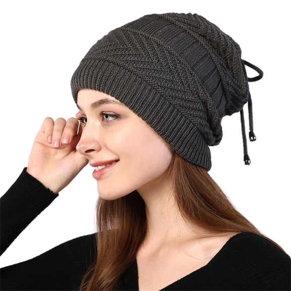 LEKODE Womens Beanies for Winter Hats for Women Brimless Hats for Women Winter Hat Men Womens Caps Men’s Hats Summer Beanie for Men Gray One Size