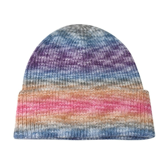 LEKODE Womens Beanies for Winter Warm Hats for Women Knit Hat Womens Cap Funny Hats Brimless Hats for Men Winter Hats for Men Purple One Size