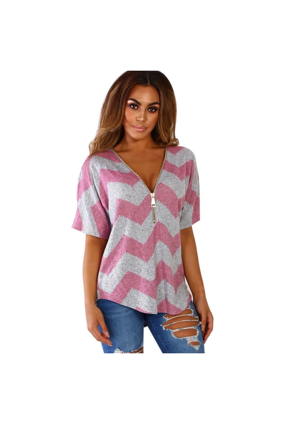 Womens Blouses Summer Casual Summer Solid Color Basic Tees Drop Shoulder Tops Boxy Tee Shirts Loose Tops for Women Pink XL