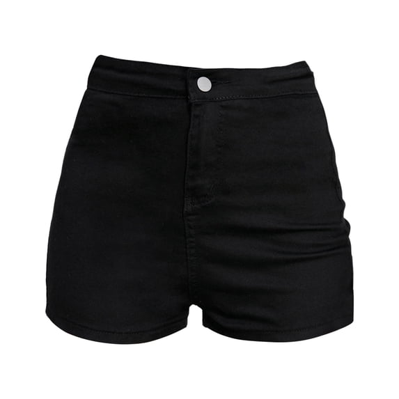 LEKODE Womens Jean Shorts Casual Shorts for Women Baggy Shorts Women Cute Shorts for Women Stretchy Jean Shorts for Women Beach Shorts for Women Cargo Shorts Mid Rise Jeans Black L