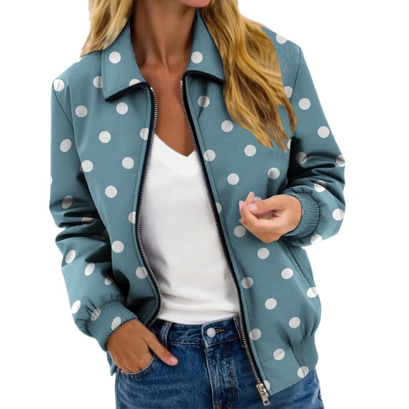 LEKODE Womens Long Sleeve Sequin Open Front Zipper Jacket with Ribbed Cuffs X2 Green S