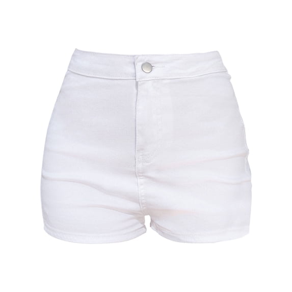LEKODE Womens Shorts Jean Cute Shorts for Women Stretchy Jean Shorts for Women Pull on Shorts Women Mid Rise Jeans Jeans for Women Trendy Cargo Shorts Dressy Shorts White S