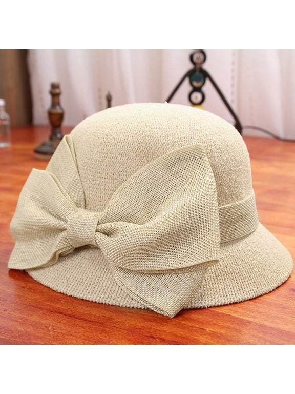 Womens Straw Hat Wide-brimmed hat hats for women Travel Straw Cap Womens Sun Straw Hat Summer Boho Hat Packable Wide Brim Hats with Band summer hat wide brim hats for women Beige One Size