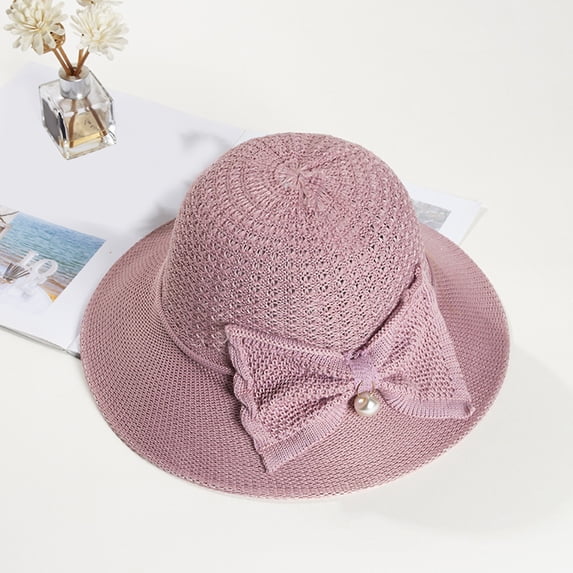 LEKODE Womens Straw Hat straw hat floppy sun hat Hat Adjustable Wide-brimmed hat summer hat sun hats UV Protection beach hat Shapeable Brim Packable Wide Brim Hats Mesh Hat Purple One Size