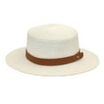 thumbnail image 1 of LEKODE Womens Sun Hat Straw Cowboy Hat Womens Beach Hat Sun Straw Hats for Men Straw Hats for Men Wide Brim Hats for Women Beach Hats for Women White One Size, 1 of 2
