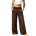 thumbnail image 1 of LEKODE Womens Wide Leg Jeans Denim Jeans for Women Loose Jeans Casual Pants Boho Pants Going Out Pants Beach Pants Sweatpants Jeans for Women Stretchy Jeans for Women Brown XL, 1 of 7
