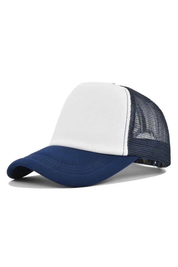 baseball hats for men Mens Trucker Hat golf hat baseball cap Cap Cotton Adjustable Fit Runner Cap for Men Women Embroidered Baseball Cap Breathable Sun Runner Cap men Hat Dark Blue One Size