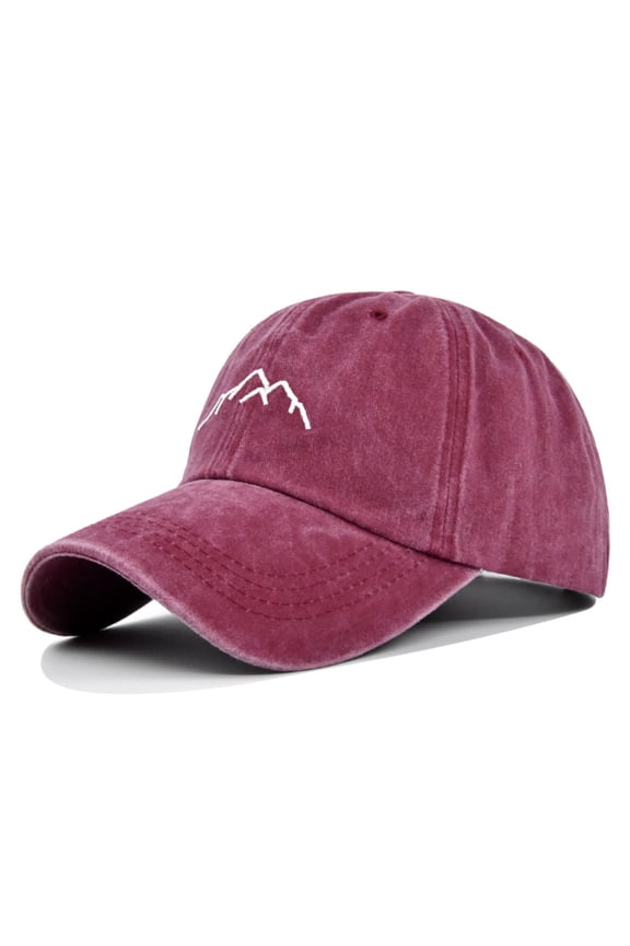 baseball hats for men Trucker Hat Embroidered Baseball Cap running hat Runner Cap for Men Women hiking hat lightweight hat golf hat s for Men Women ponytail hat Sport Hats Wine One Size