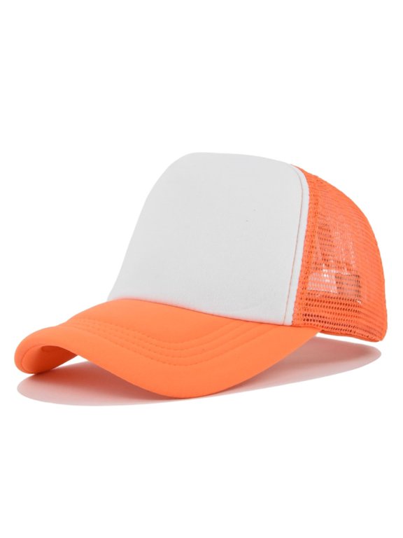 baseball hats for men running hat Trucker Hat Sport Hats Breathable Sun Runner Cap cute hats St Patricks Day Hat Runner Cap for Men Women hiking hat trucker hat men hats Orange One Size