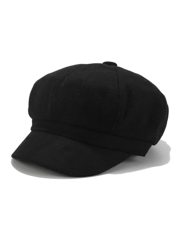 berets for women Visor Beret Hat Breathable Hat 6-panel hat Super Soft ladies hats Perfect All Seasons French Beret Hats Womens Newsboy Caps Painter Hat Roll Upp Beret Black One Size