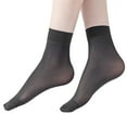 thumbnail image 1 of LEKODE flat socks no show socks Non Slip Socks ankle socks for women Quick-Dry Yoga Socks Breathable Casual Socks silk sock liners Hidden Invisible Boat Summer Low Cut No Show Black One Size, 1 of 4