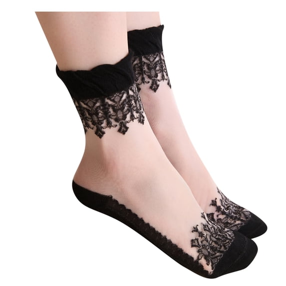LEKODE flat socks no show socks No Show Socks Low Low Cut Liner Socks Low Cut Invisible Socks ankle socks loafer socks men Hidden Invisible Boat Summer Thin Silk Socks No Show Black One Size