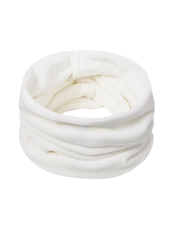 infinity scarf casual daily head covering soft lightweight neck warmer Unisex scarf neck scarf neck tube scarf endless loop neck scarf women loop scarf neck gaiter White One Size