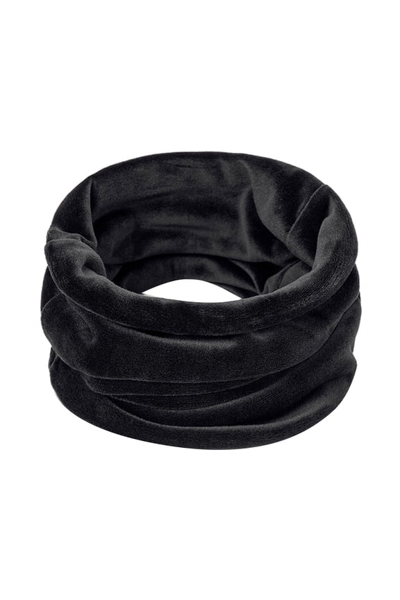 infinity scarf neck gaiter outdoor neck tube underneath hijab cap business casual scarf casual daily head covering endless loop neck scarf Unisex scarf men loop scarf Black One Size