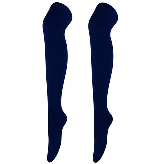 LEKODE long socks for women high socks striped thigh highs Fashion Knee Sport Socks Thin Tube Long Socks thin boot socks women golf socks Breathable Casual Socks Sheer Socks Tube Socks Blue One Size
