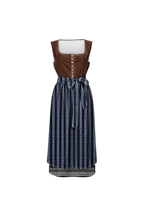 oktoberfest outfits women dirndl dress Bavarian Dress tracht dress Women's Clothing Dirndl Dress Traditional Women's Casual Dress Two Piece Set Black S