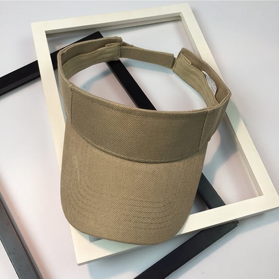 LEKODE visors for women beach hats for women Beach Summer Fishing Hat Sun Protection beach hat summer hat Open-top sun hat Outdoor Hat tennis visors for women Packable Foldable Travel Khaki One Size