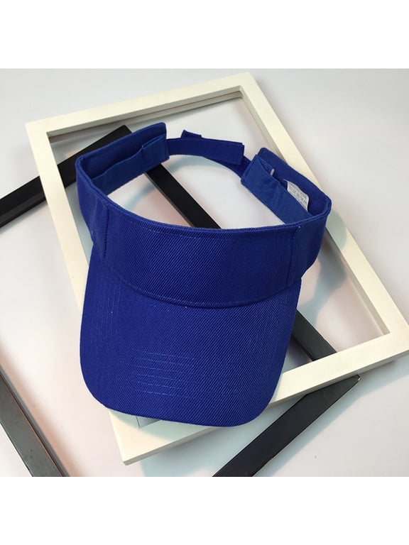 visors for women summer hats for women Beach Summer Fishing Hat Open-top sun hat Beach Sun Visor Outdoor Sports Cap beach hat Sports Sun Visor for Men Women summer hat Golf Hat Blue One Size
