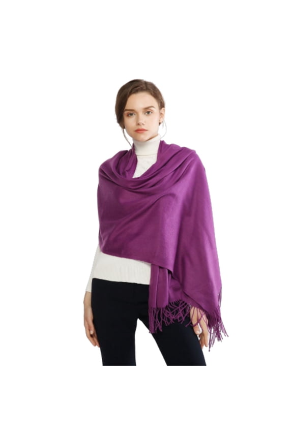 women's shawl wrap oversized scarf plain large shawl wedding bridal shawl lightweight cozy scarf travel cover up scarf soft warm pashmina dress cover up shawl formal party wrap Purple One Size