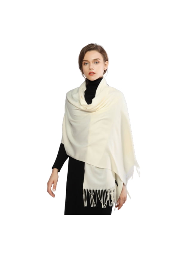 women's shawl wrap travel cover up scarf wedding bridal shawl blanket scarf long large neck wrap allplain large shawl oversized scarf formal party wrap White One Size