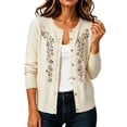 thumbnail image 1 of LEKODE womens cardigan sweaters Trendy Solid Oversized Soft Knit Button Up Sweater Cardigan women clothing Beige S, 1 of 6