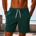 thumbnail image 1 of LEKWK Athletic Shorts for Men Elastic Waist Drawstring Quick Dry Workout Short Lightweight Moisture Wicking Gym Activewear with Side Pockets Army Green XXXXL, 1 of 5