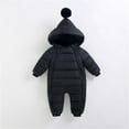 thumbnail image 1 of LEKWK Baby Warm Snowsuit Newborn Infant Winter Jumpsuit Hooded Zipper Romper Thermal Thick Coverall Sleep Bag Outdoor Travel Cold Weather Playwear 0-30M, 1 of 6