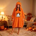 thumbnail image 1 of LEKWK Blanket Hoodies for Women Cute Pumpkin Costume Novelty Graphic Fleece Halloween Costume Soft Comfy Fall Winter Sleepwear Loungewear, 1 of 5