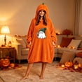 thumbnail image 1 of LEKWK Blanket Hoodies for Women Cute Pumpkin Costume Novelty Graphic Fleece Halloween Costume Soft Comfy Fall Winter Sleepwear Loungewear, 1 of 5