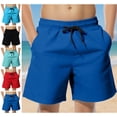 thumbnail image 1 of LEKWK Boy Swim Trunks Quick Dry Drawstring Causal Board Shorts with Pockets Loose Fit Solid Youth Teen Mesh Liner Swimsuit Summer Swimwear Size 6-14, 1 of 9