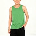 thumbnail image 1 of LEKWK Boys Athletic Tank Tops Sleeveless Performance Undershirt Loose Fit Comfy Training Workout Shirts Summer Fashion Running Gym Playwear, 1 of 8