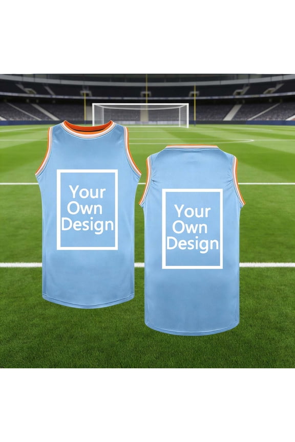 Boys Girls Custom Basketball Jersey Kids Sleeveless Personalized Tank Tops Breathable Mesh Performance Athletic Shirt Workout Team Uniforms 3-18Y