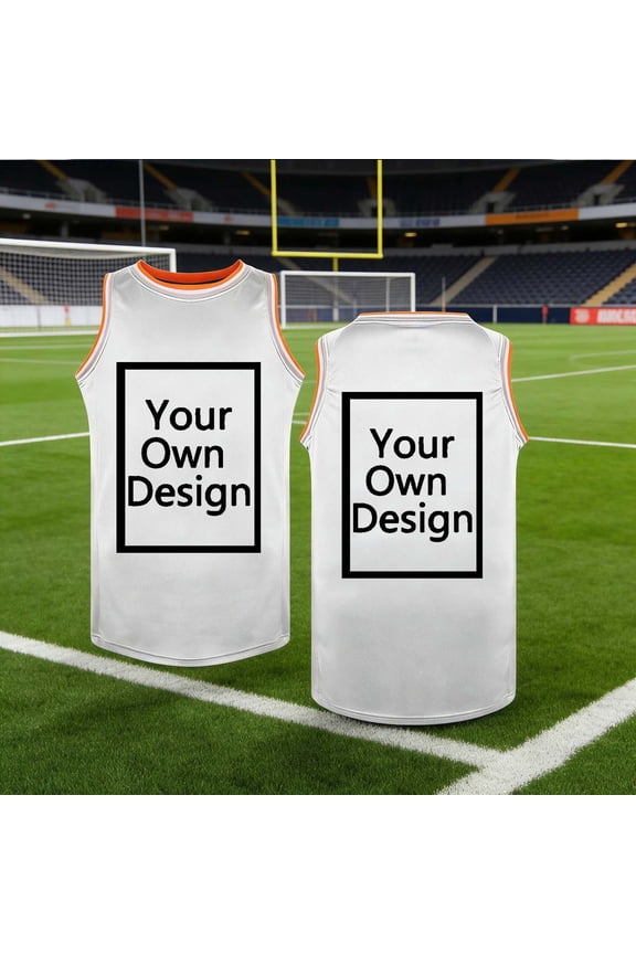 Boys Girls Custom Basketball Jersey Kids Sleeveless Personalized Tank Tops Breathable Mesh Performance Athletic Shirt Workout Team Uniforms 3-18Y