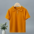 thumbnail image 1 of LEKWK Boys Golf Shirt Kids Short Sleeve Collared School Uniform Breathable Loose Fit Casual Tennis Shirt Summer Back To School Performance Outfits 4-13Y, 1 of 3